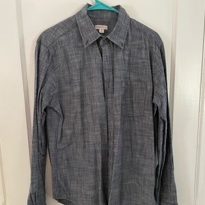 Merona denim color men’s button down shirt.